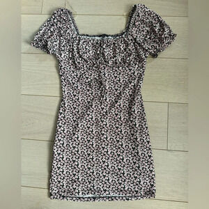 Iris babydoll XL Florar mini dress